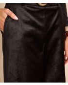 Schwarze Samthose Marta