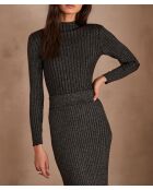 Cecilia schwarzer Pullover
