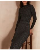 Cecilia schwarzer Pullover