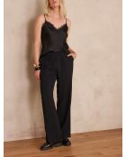 Leana zwarte soepele broek