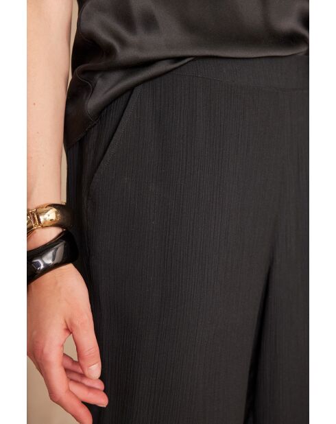 Leana zwarte soepele broek