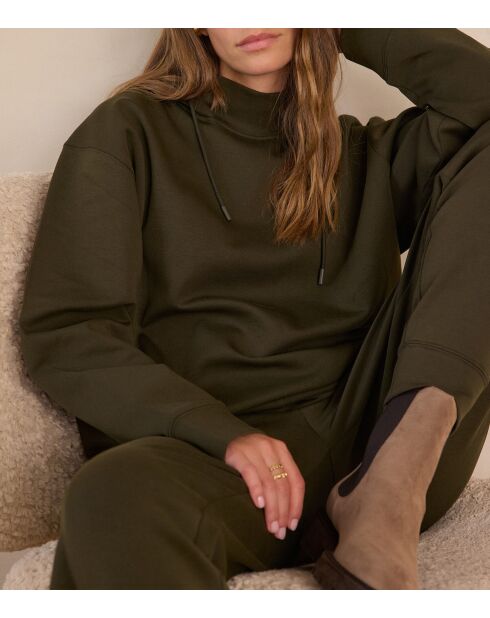 Sweat-shirt Freja kaki