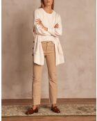 Beige overgeverfde broek Patience