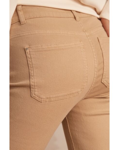 Beige overgeverfde broek Patience