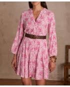 Blusa Miranda rosa chiaro con stampa