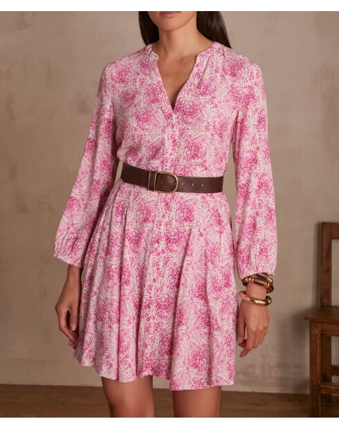 Blusa Miranda rosa chiaro con stampa
