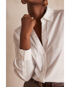 Chemisier Mandie en Oxford blanc