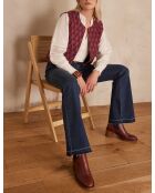 Dunkelblaue Astrid Bootcut-Hose