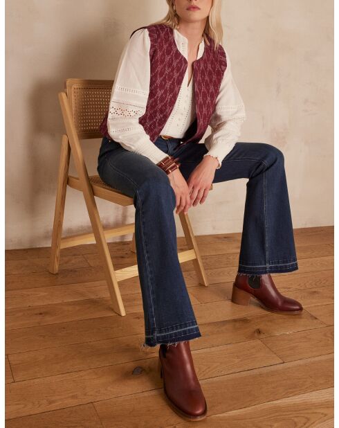 Dunkelblaue Astrid Bootcut-Hose
