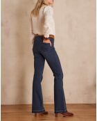 Dunkelblaue Astrid Bootcut-Hose