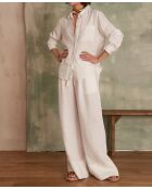 Weiße Leinenhose Prince