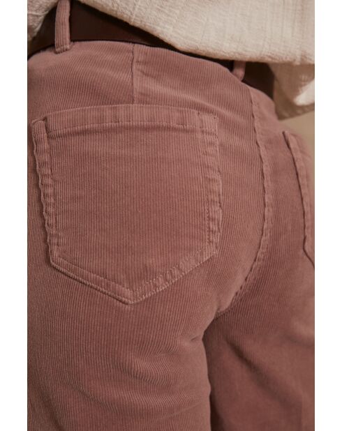 Dunkelrosa Samthose Luna