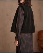 Zwart bouclette-jack Brooklyn