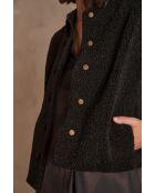 Zwart bouclette-jack Brooklyn