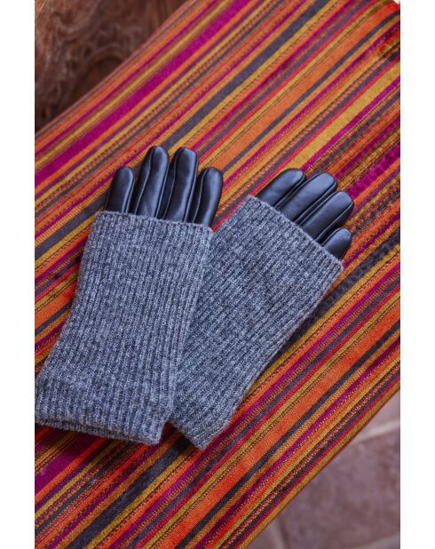 Guantes Ania de piel negros