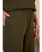 Khakifarbene Jerseyhose Maud