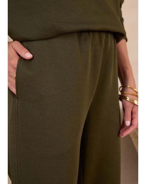 Khakifarbene Jerseyhose Maud