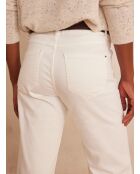 Lea witte overgeverfde broek