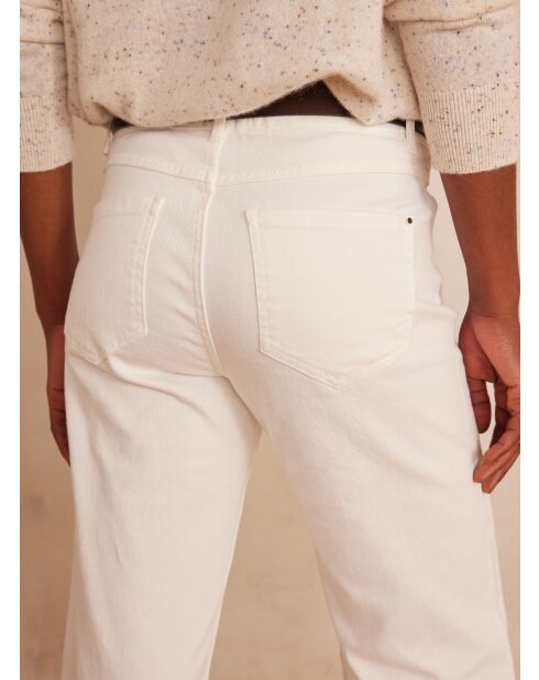 Lea witte overgeverfde broek