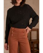 Chiara schwarzer Pullover