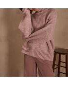Hellmalvenfarbener Cassidy-Strickpullover