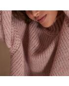Hellmalvenfarbener Cassidy-Strickpullover