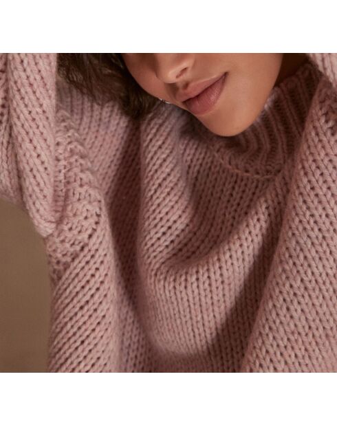 Hellmalvenfarbener Cassidy-Strickpullover