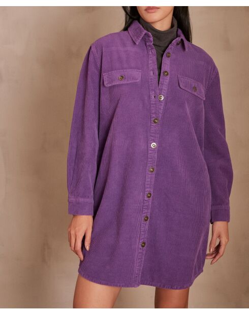 Violette Samtbluse Cendra