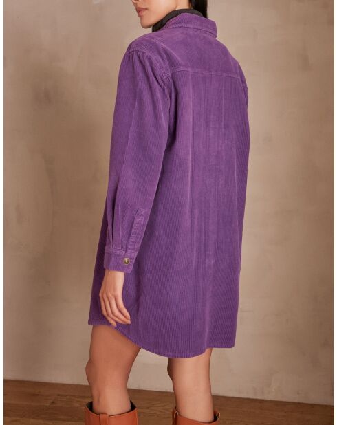 Violette Samtbluse Cendra
