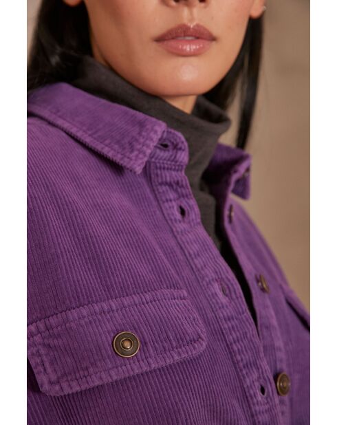 Violette Samtbluse Cendra