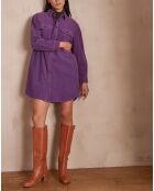 Violette Samtbluse Cendra