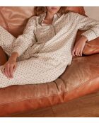 Pyjama chemise & pantalon Rêve blanc