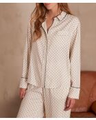Pyjama chemise & pantalon Rêve blanc