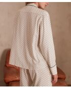 Pyjama chemise & pantalon Rêve blanc