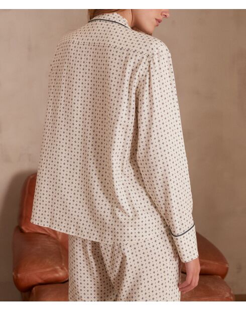 Pyjama chemise & pantalon Rêve blanc