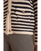 Marineblauwe jas Sofia