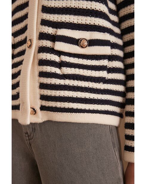 Marineblauwe jas Sofia
