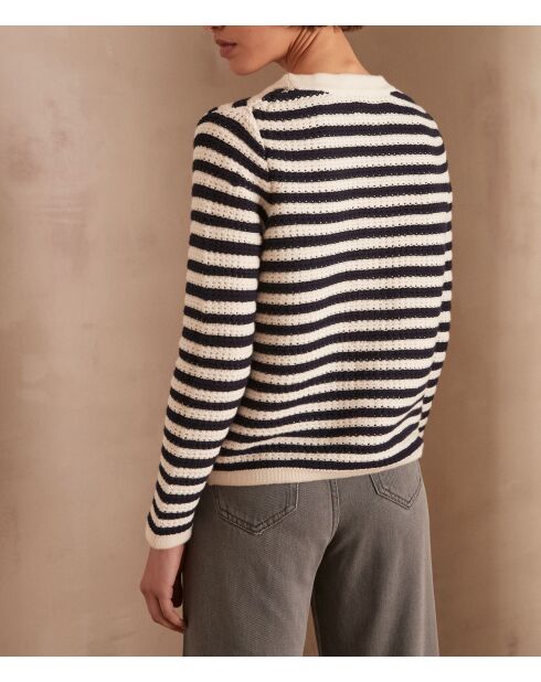 Marineblauwe jas Sofia