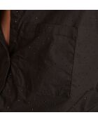 Schwarze Pepite-Bluse mit Strasssteinen