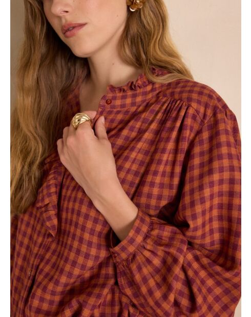 Blouse Silas vichy potiron