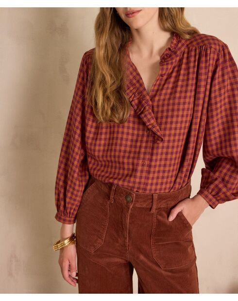 Blouse Silas vichy potiron