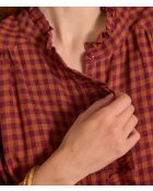 Blouse Silas vichy potiron