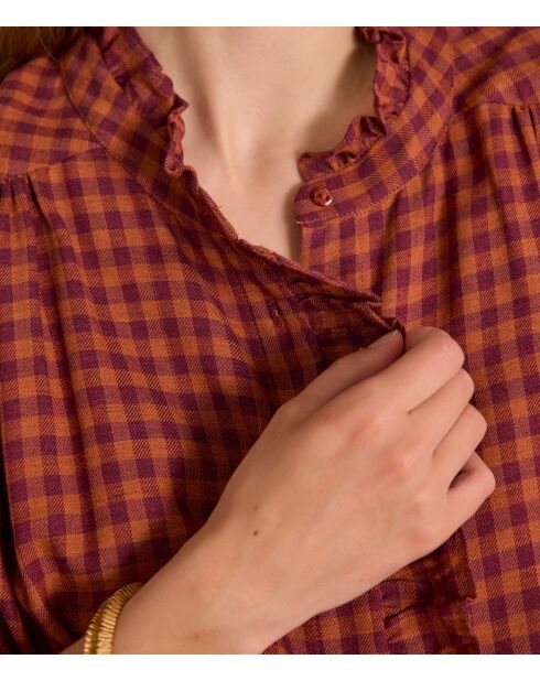 Blouse Silas vichy potiron