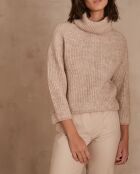 Leichter taupefarbener Pullover Constantin