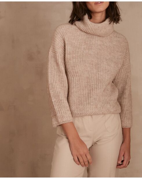 Leichter taupefarbener Pullover Constantin