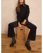Oxan zwarte fluwelen broek