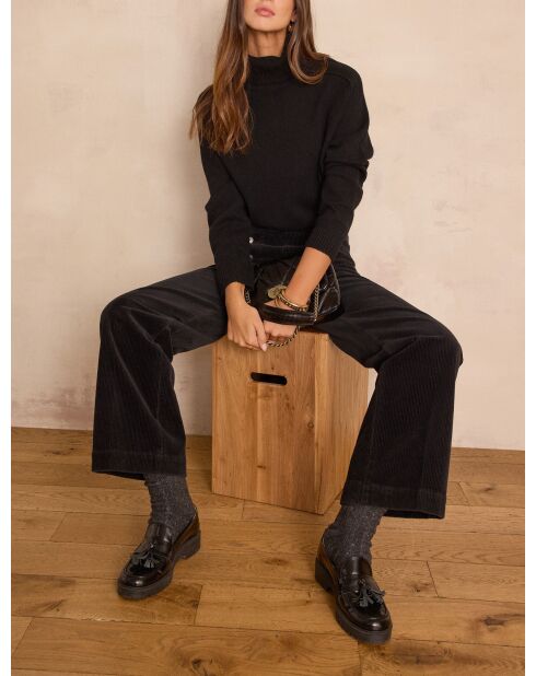 Oxan zwarte fluwelen broek