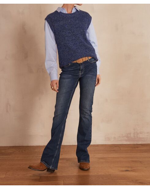 Dunkelindigofarbene Hose Lily Bootcut
