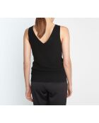 Patience schwarzes Strick-Tanktop