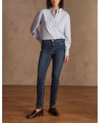 Suzy donkere indigo slimbroek